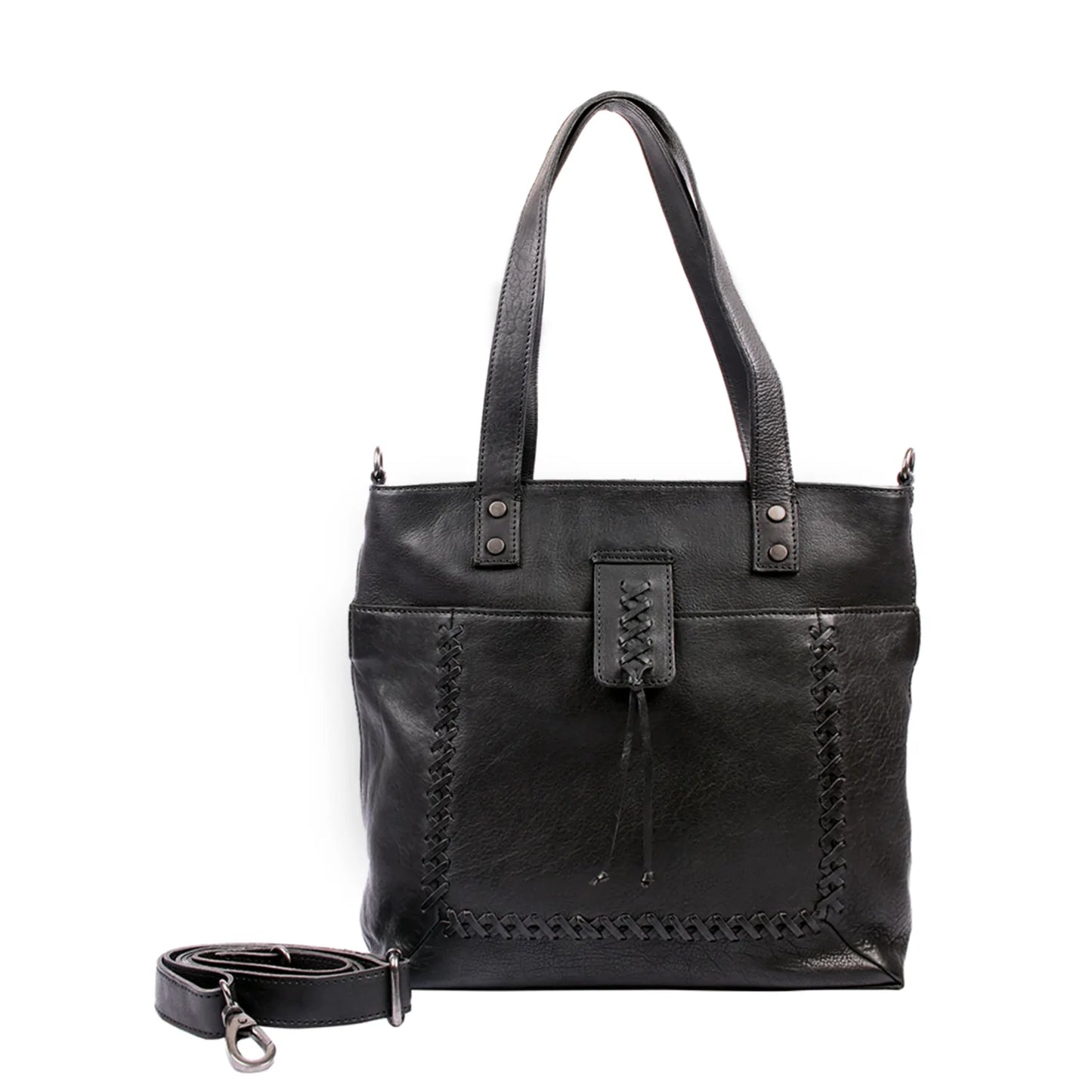 Eden Leather Concealed Carry Tote with Crossbody Strap - Hiding Hilda, LLC