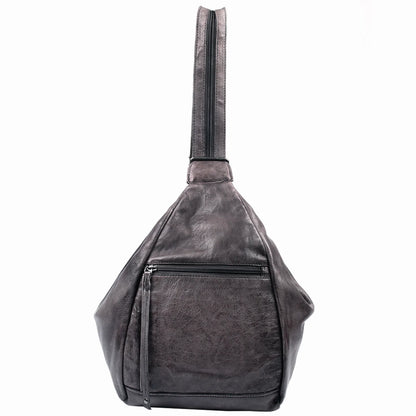 Marley Unisex Concealed Carry Leather Sling Backpack - Hiding Hilda, LLC
