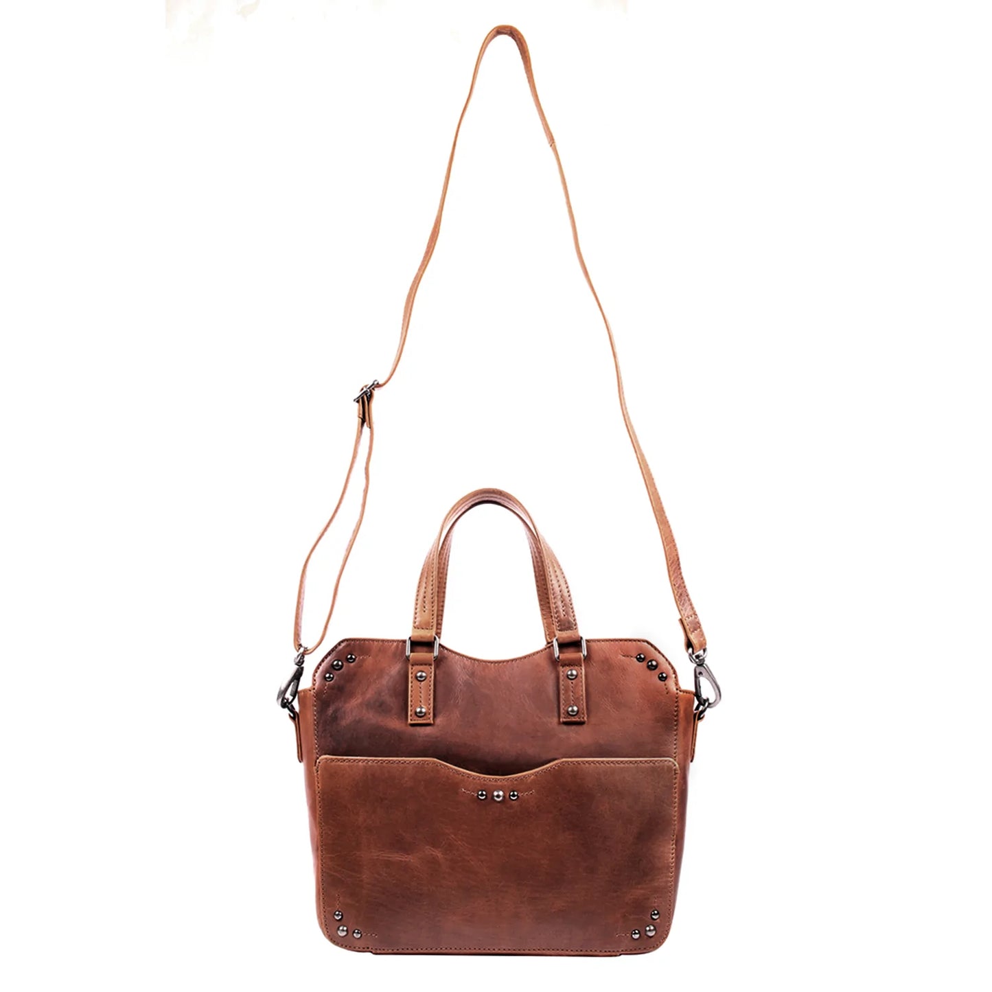 Bethany Leather Concealed Carry Lockable Satchel - Hiding Hilda, LLC