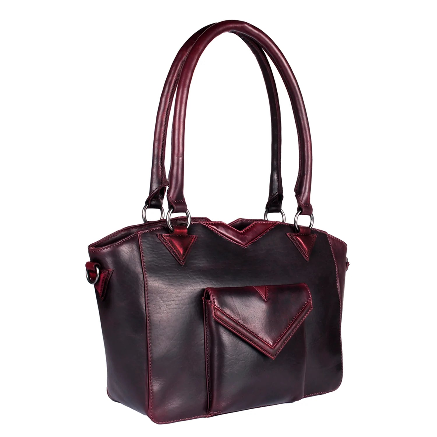 All About Aubrey Leather Concealed Carry Satchel - Hiding Hilda, LLC