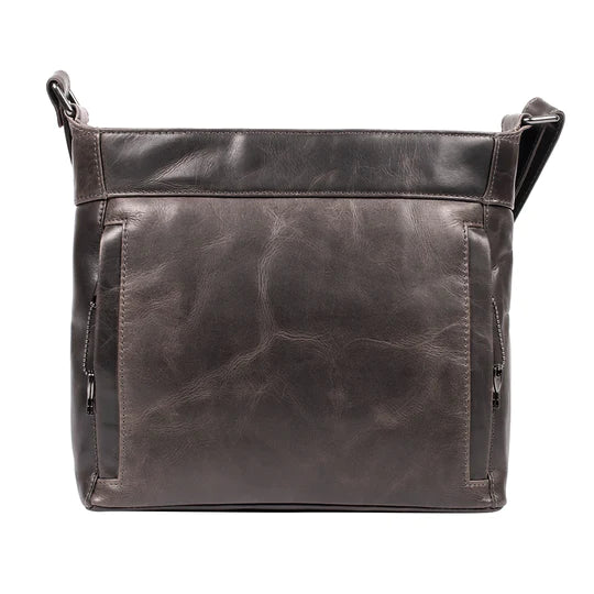 Delaney Conceal Carry Distressed Leather Crossbody Purse - Hiding Hilda, LLC