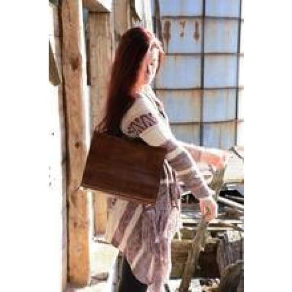 Apollo Structured Leather Conceal Carry Handbag - Limited Quantity - Hiding Hilda, LLC