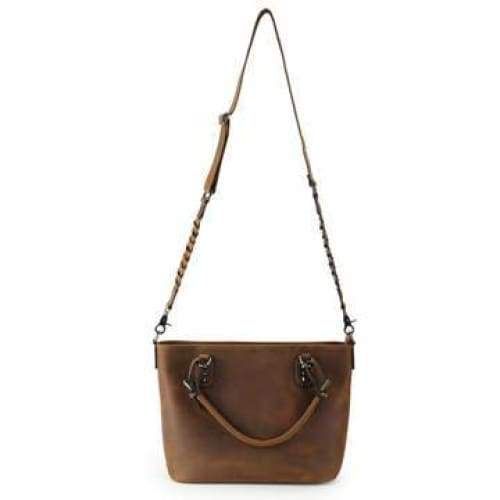 Bailey Lockable Leather Concealed Carry Satchel to Crossbody by Lady Conceal - NEW! - Hiding Hilda, LLC