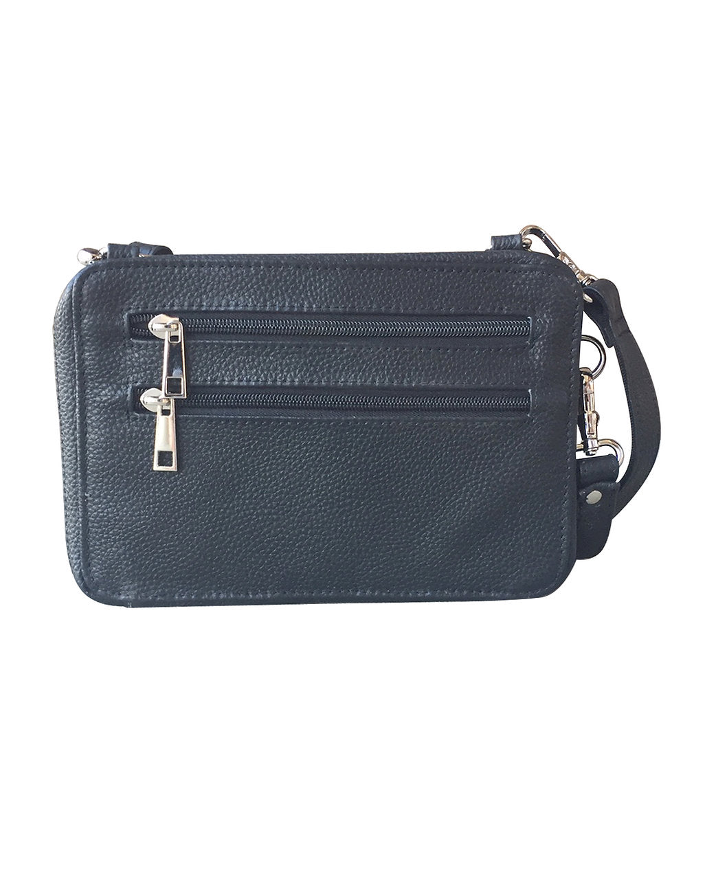 NEW Dual Compartment Leather Conceal Carry Wristlet to Crossbody Organizer - Hiding Hilda, LLC