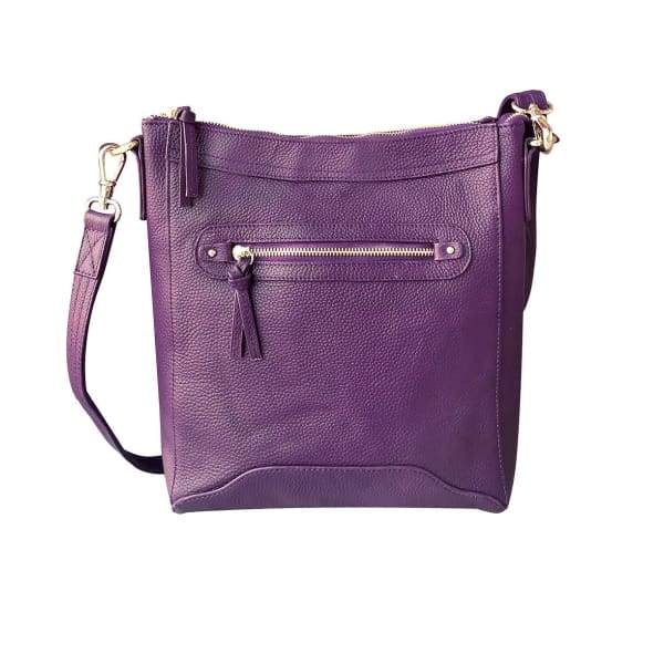 Classic Everyday Leather Concealed Carry Crossbody Purse - Crossbody