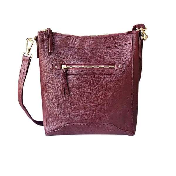 Classic Everyday Leather Concealed Carry Crossbody Purse – Hiding Hilda ...