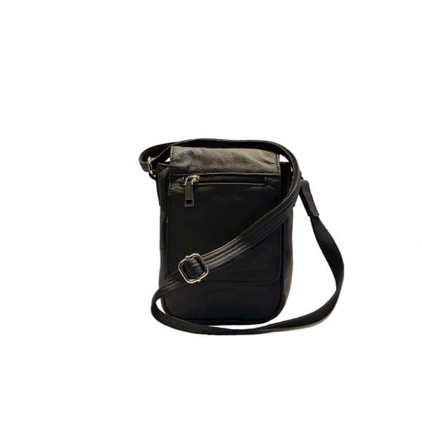 Compact Classic Flap Over Leather Conceal and Carry Lockable Crossbody - Hiding Hilda, LLC