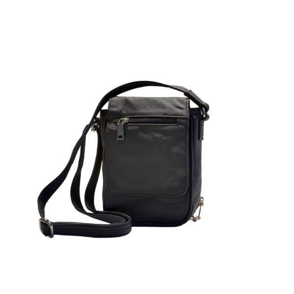 Compact Classic Flap Over Leather Conceal and Carry Lockable Crossbody - Hiding Hilda, LLC
