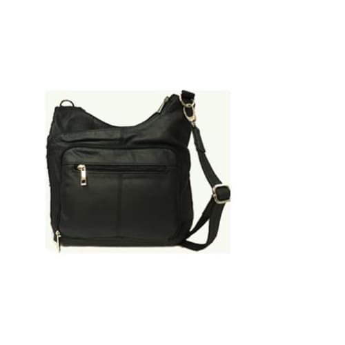Cross Panel Leather Quick Draw Lockable Concealed Carry Crossbody by R ...