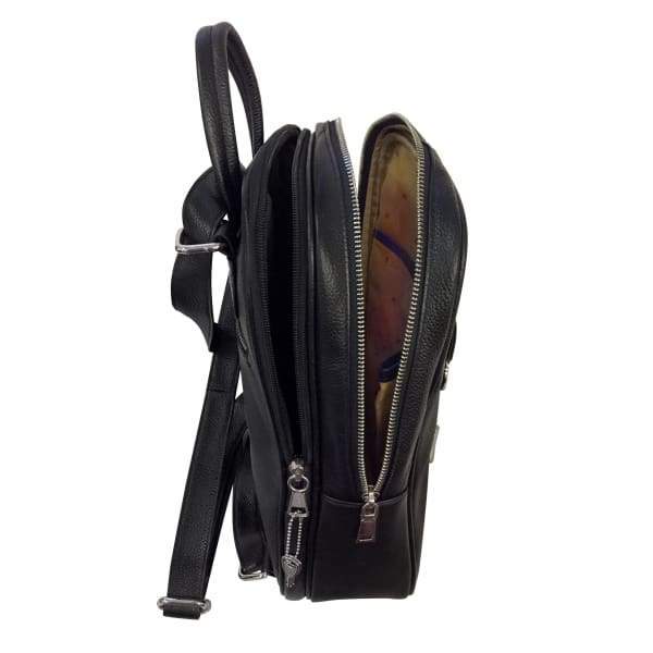 concealed carry backpack leather Leather Lockable Backpack by Roma Leathers