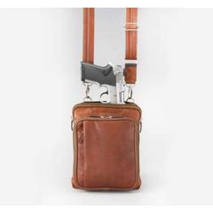 GTM Original Bison Conceal Carry Raven Crossbody Leather Pouch - Eta March 2021 - Hiding Hilda, LLC