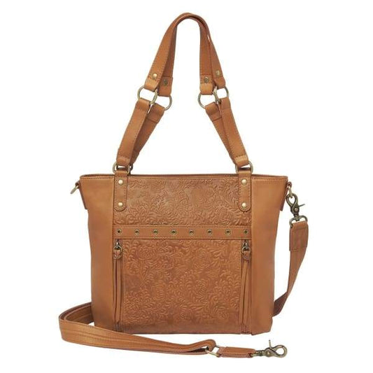 GTM Original BOHO Leather Concealed Carry Shoulder to Crossbody Purse - Hiding Hilda, LLC