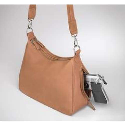 GTM Original Classic Leather Concealed Carry Hobo Handbag - Hiding Hilda, LLC