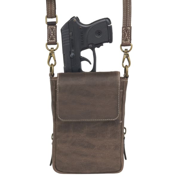 GTM Original Distressed Leather Compact Concealed Carry Smart Phone Case - Hiding Hilda, LLC