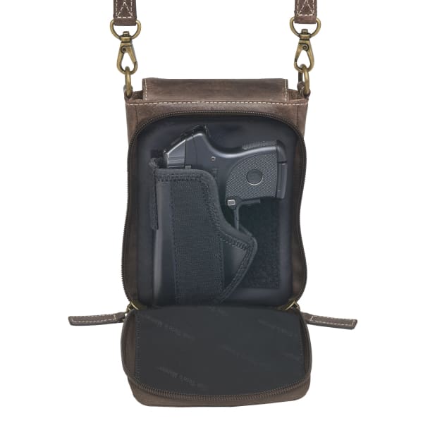 GTM Original Distressed Leather Compact Concealed Carry Smart