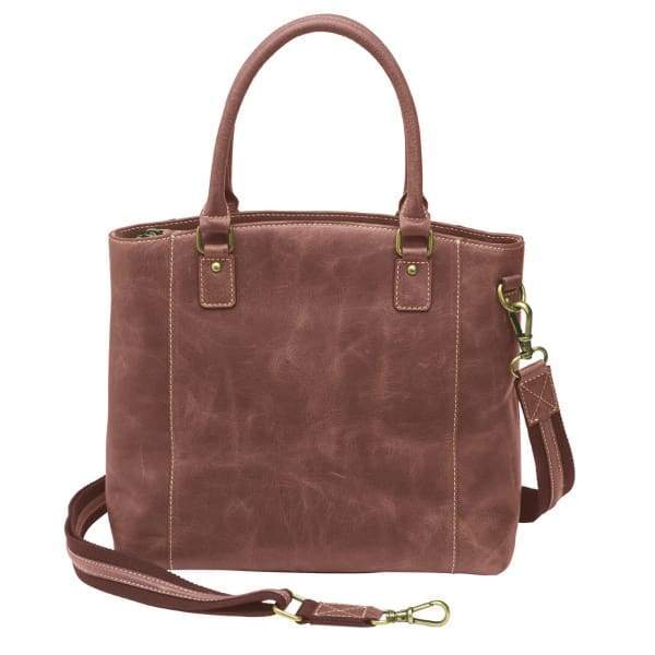 GTM Original Distressed Leather Concealed Carry Town Tote - NEW COLORS! - Hiding Hilda, LLC