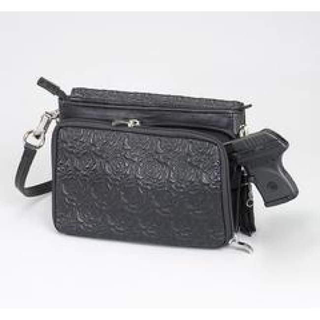 GTM Original Embroidered Lambskin Compact Concealed Carry Clutch Purse - Hiding Hilda, LLC