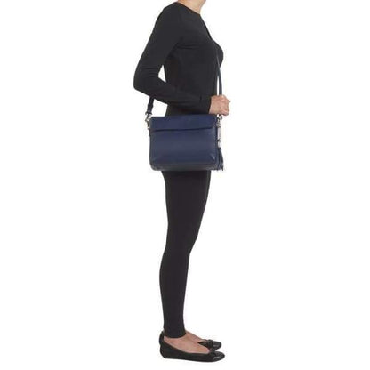 GTM Original Indigo RFID Lined Concealed Carry Clutch with built in wallet - New - Hiding Hilda, LLC