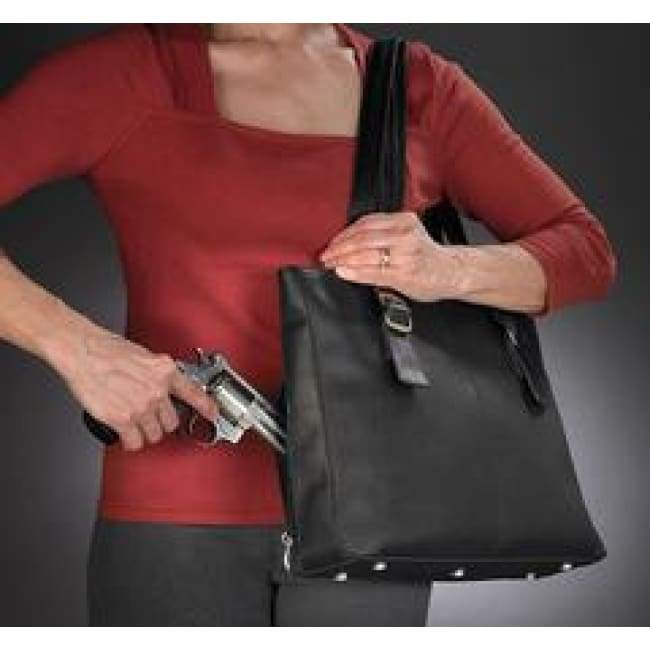 GTM Original Leather Concealed Carry Portfolio Tote - Hiding Hilda, LLC