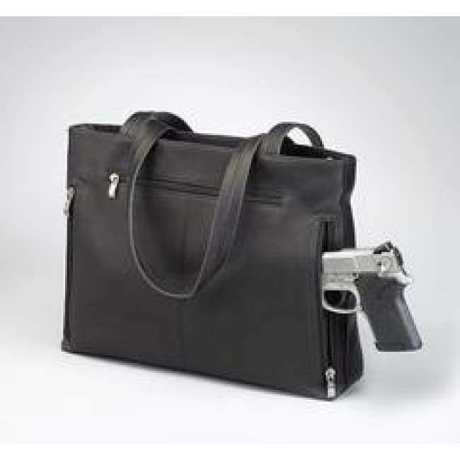 GTM Original Leather Concealed Carry Portfolio Tote - Hiding Hilda, LLC