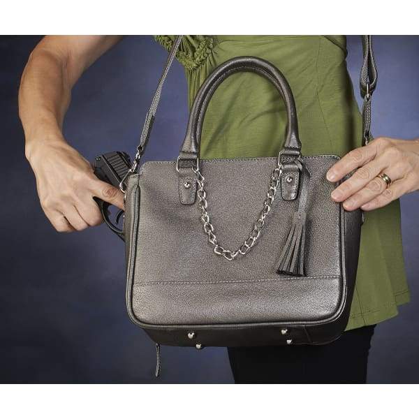 GTM Original Park Avenue Leather Concealed Carry Clutch to Crossbody Purse - Hiding Hilda, LLC
