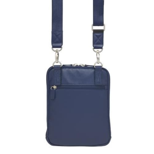 GTM Original Raven Leather Flat Conceal Carry Crossbody Bag - Hiding Hilda, LLC