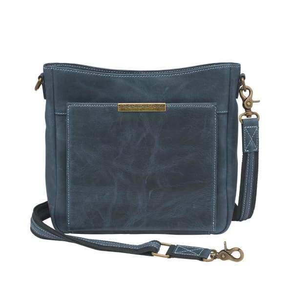FOCUS: BETTER TOGETHER Tagged Azure leather bag - tohl