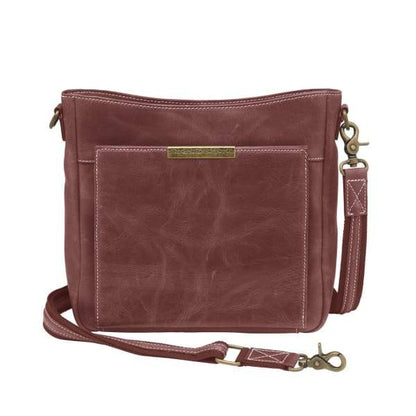 GTM Original RFID Distressed Leather Crossbody with Built in Wallet Concealment Purse - NEW COLORS - Hiding Hilda, LLC