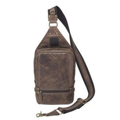 GTM Original RFID Lined Distressed Leather Concealed Carry Sling Bag ...