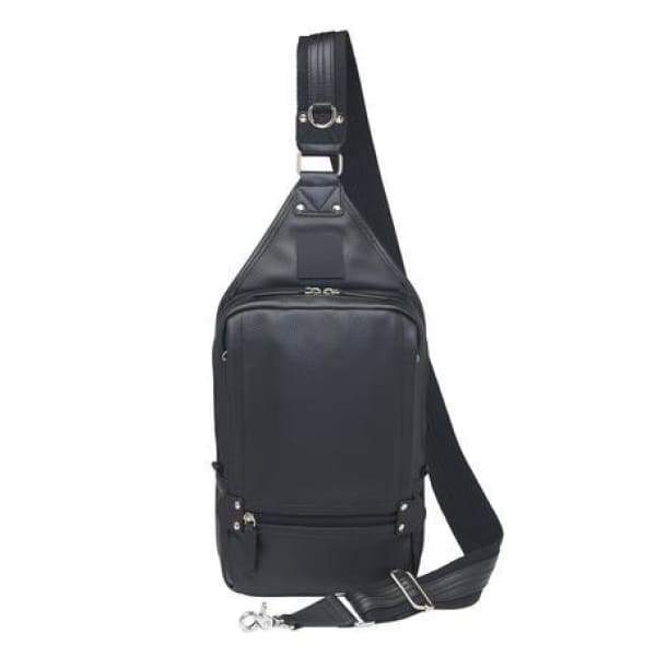 GTM Original RFID Lined Black Leather Concealed Carry Sling Bag - NEW - Hiding Hilda, LLC