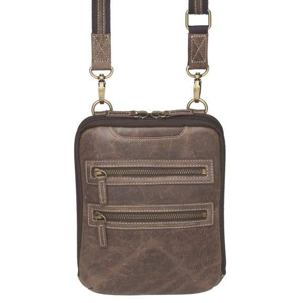 Gun Tote'n Mamas Concealed Carry Distressed Leather Cross Body Satchel | 5  Star Rating w/ Free S&H