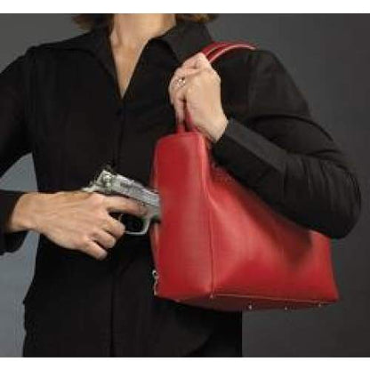 GTM Original Traditional Open Top Leather Concealed Carry Tote - Hiding Hilda, LLC