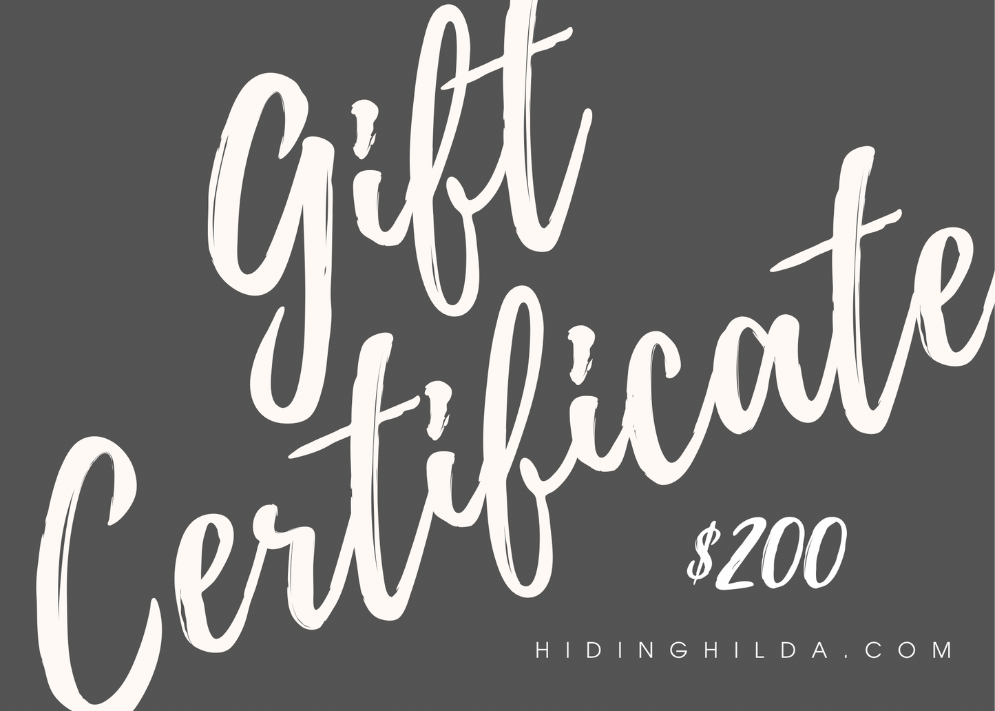 Gift Cards - Hiding Hilda, LLC