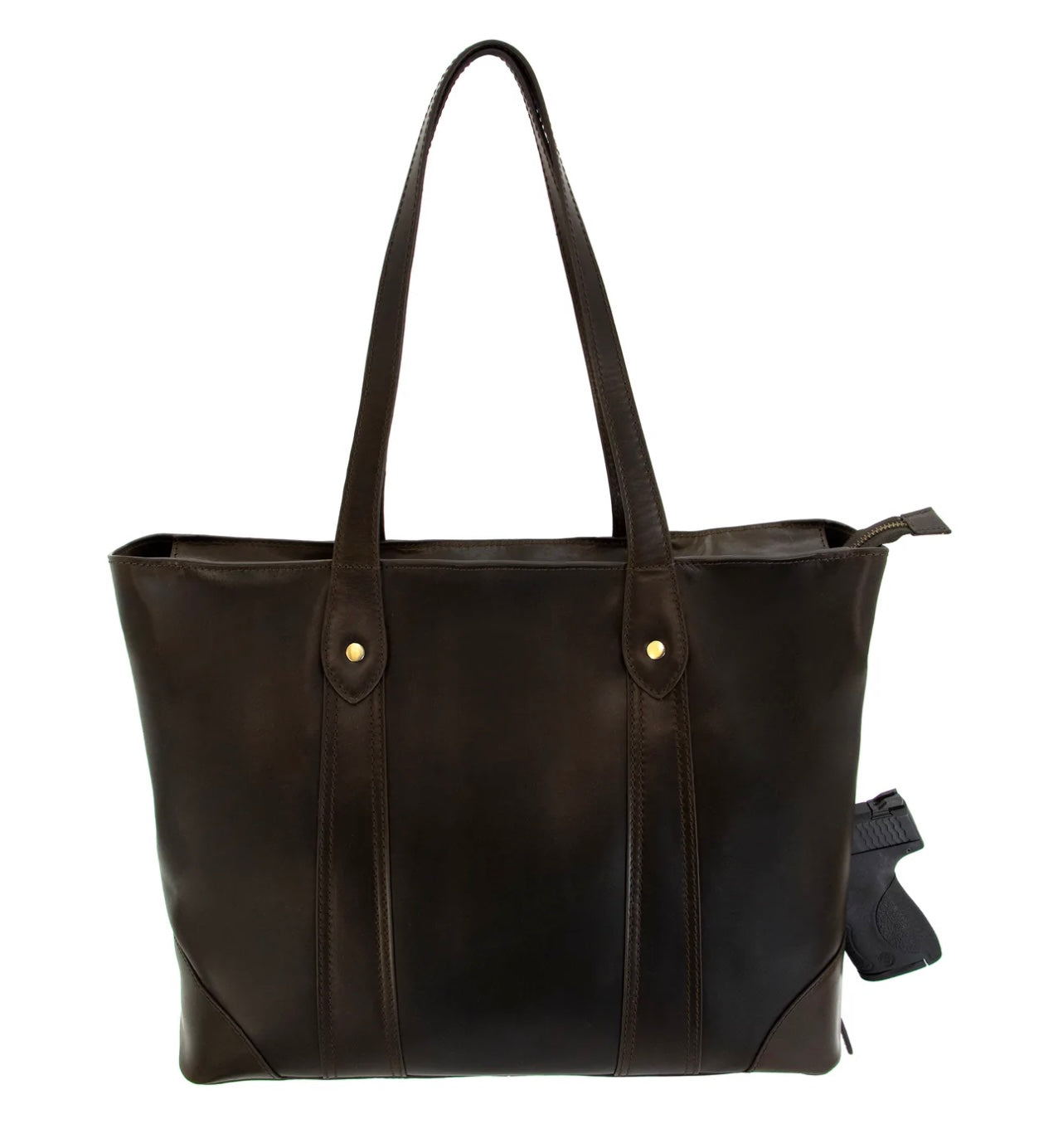 Gaia Concealed Carry Leather Tote - Hiding Hilda, LLC
