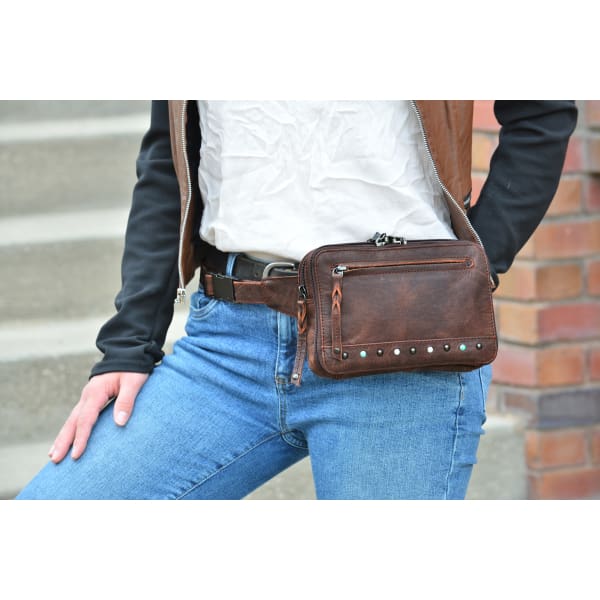 Cute leather fanny on sale packs