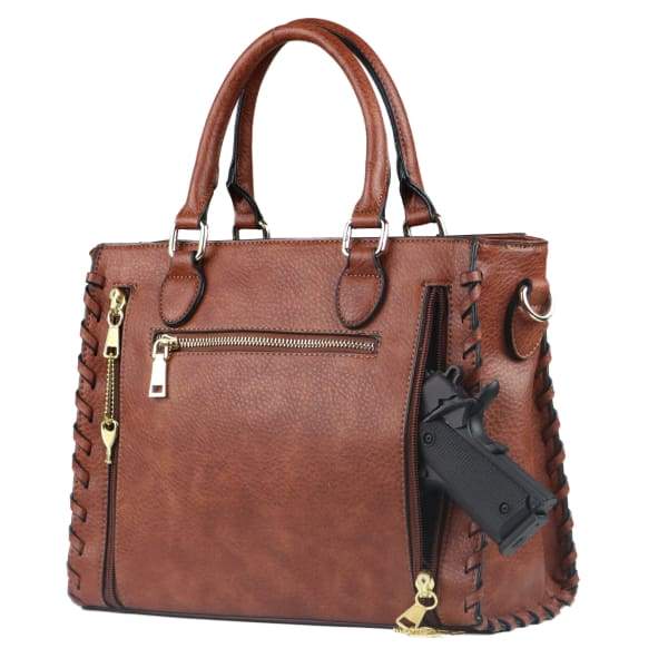 Lady Conceal Laced Ann Concealed Carry Purse-Satchel - Hiding Hilda, LLC