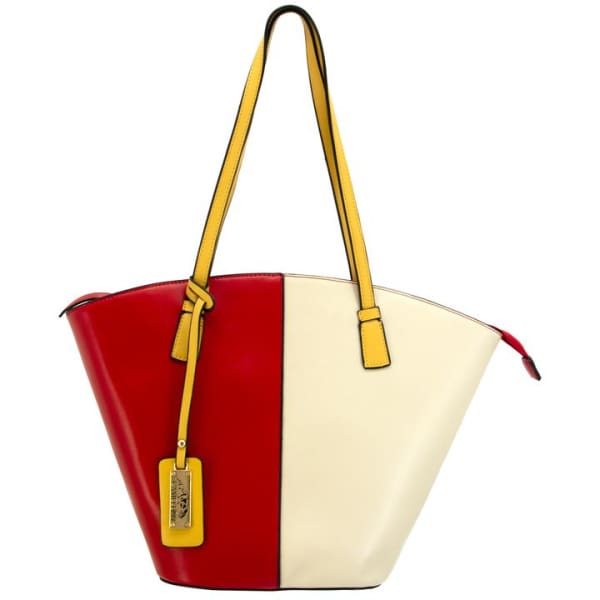 Matilda Concealed Carry Tote - Red/White - Tote