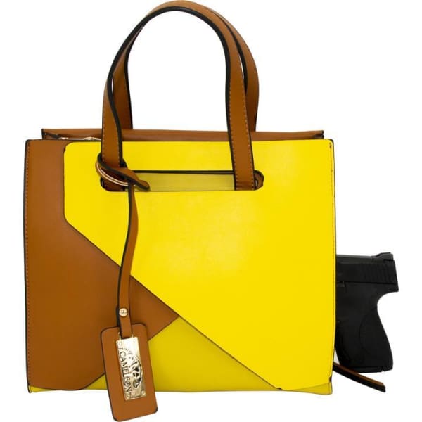 Mia Fashion Forward Concealed Carry Handbag - New - Carmel - Purse