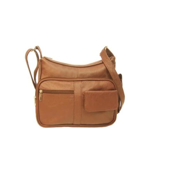 Multi Pocket Leather Shoulder/Crossbody Bag by Roma - Hiding Hilda, LLC