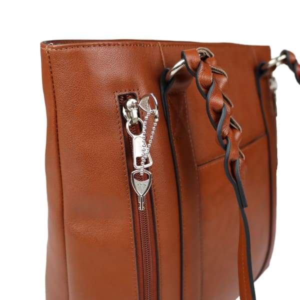 Bella Leather Concealed Carry Tote - Out of Stock - Hiding Hilda, LLC