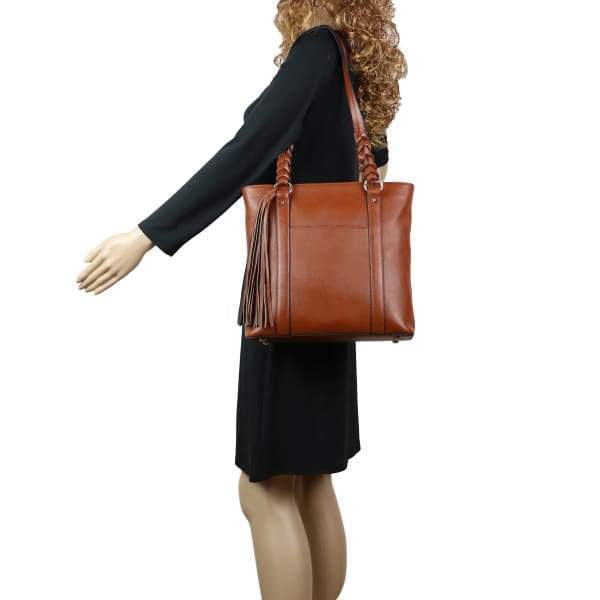 Bella Leather Concealed Carry Tote - Out of Stock - Hiding Hilda, LLC