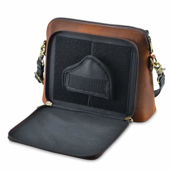 New Evelyn Lockable Concealed Carry Leather Crossbody Organizer - Crossbody