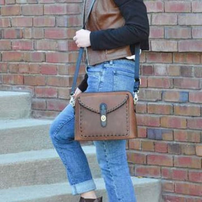 New Evelyn Lockable Concealed Carry Leather Crossbody Organizer - Crossbody