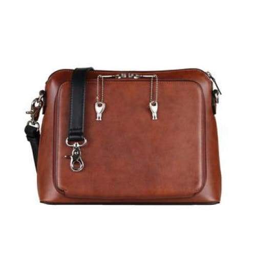 Evelyn Lockable Concealed Carry Leather Crossbody Organizer – Hiding ...