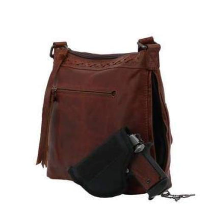 Lady Conceal NEW Faith Leather Lockable Concealed Carry Crossbody Purse - Back in Stock - Hiding Hilda, LLC