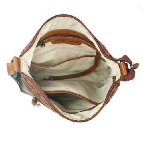 Hobo Bag Orange/Grey Seed Pod - Goldyfish Handbags