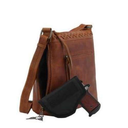 Lady Conceal NEW Faith Leather Lockable Concealed Carry Crossbody Purse - Back in Stock - Hiding Hilda, LLC