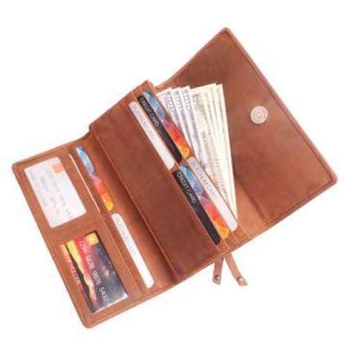 RFID Leather Laced Wallet