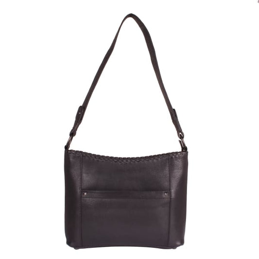 NEW Just Juliana Leather Concealed Carry Hobo Purse - Black - Hobo