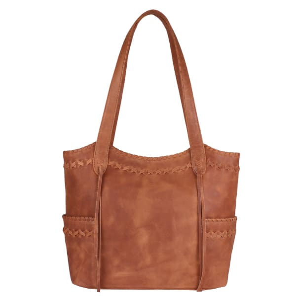 NEW Kendall Lockable Leather Concealed Carry Purse Tote - Cognac - Tote